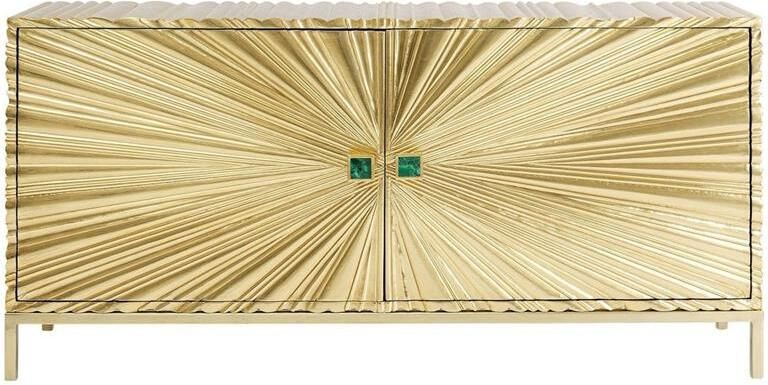Kare Design Illumino Dressoir 2-Deurs B160 X D40 X H80 Cm Goud