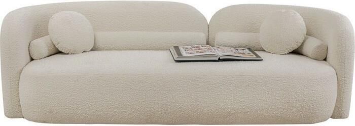 Kare Design Kelly Bank 3-zits Bouclé Crème Wit