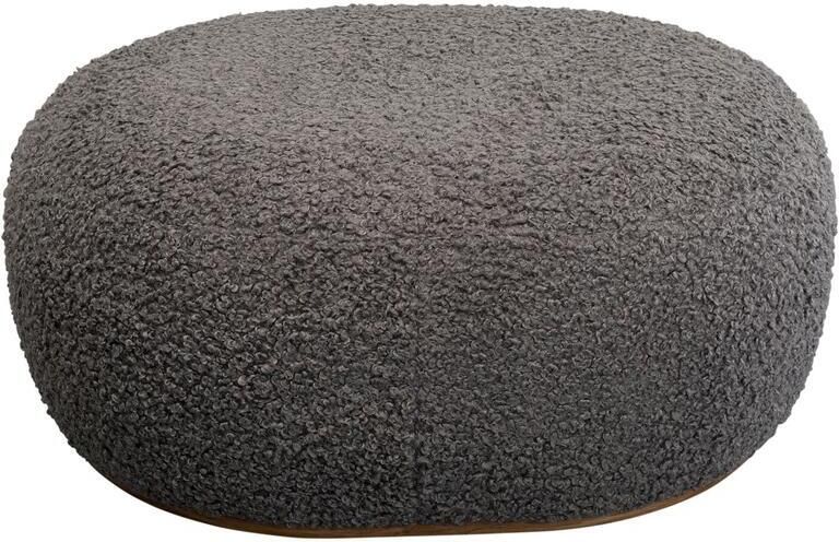 Kare Design Kruk Pebble Boucle 81cm grijs