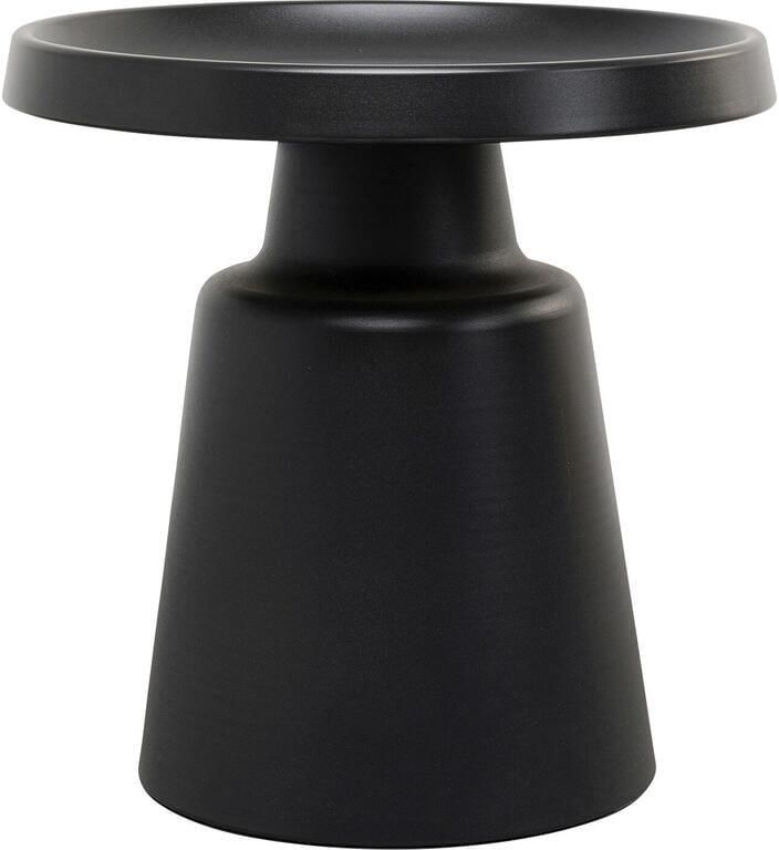 Kare Design Lima Bijzettafel zwart Ø50cm