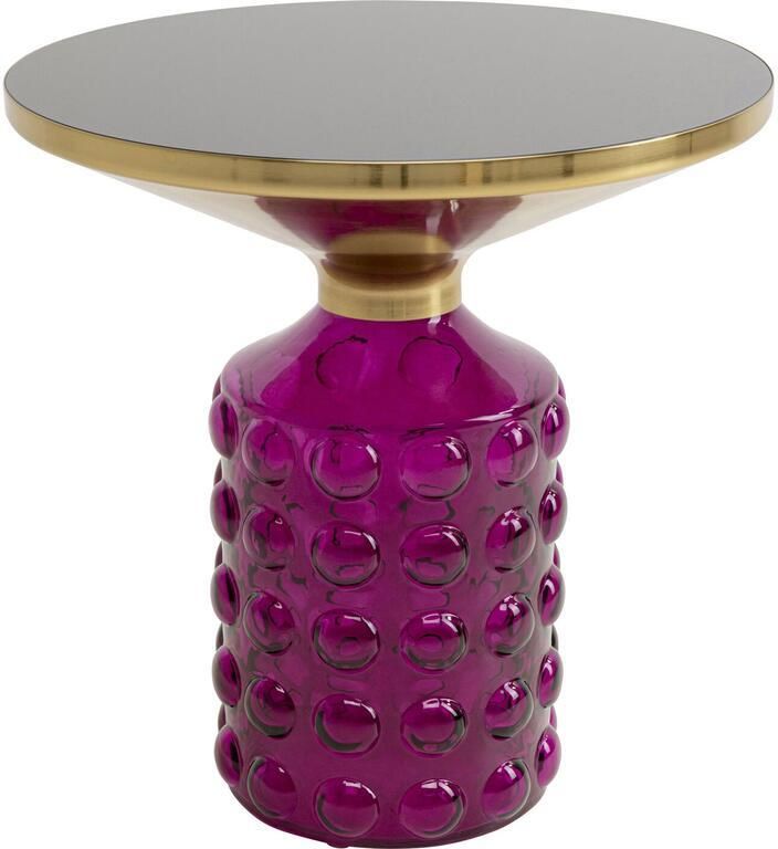 Kare Design Lola Bijzettafel paars Ø50cm