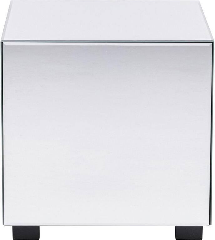 Kare Design Luxury Bijzettafel zilver lade 45x45cm