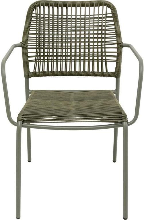 Kare Design Madagascar tuinstoel armleuningen groen