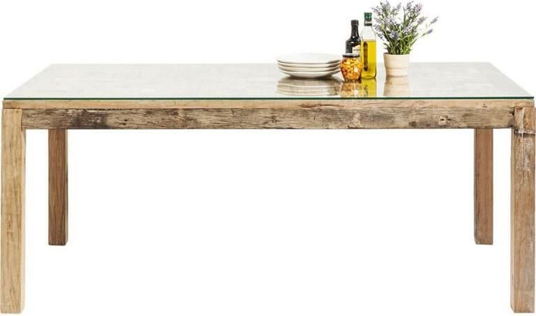 Kare Design Memory Eettafel 160 X 80 Cm Gerecycled Hout - Foto 2