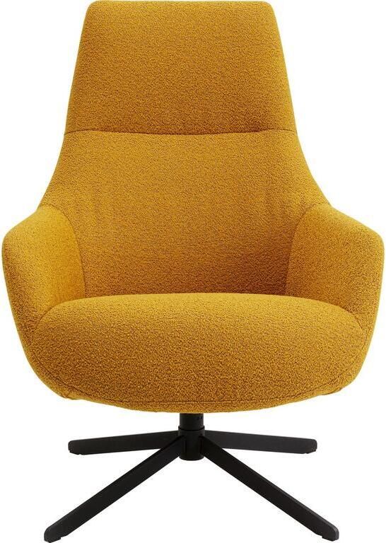 Kare Design Mimi Draaifauteuil geel