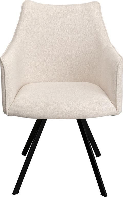 Kare Design Modino draaistoel armleuningen creme