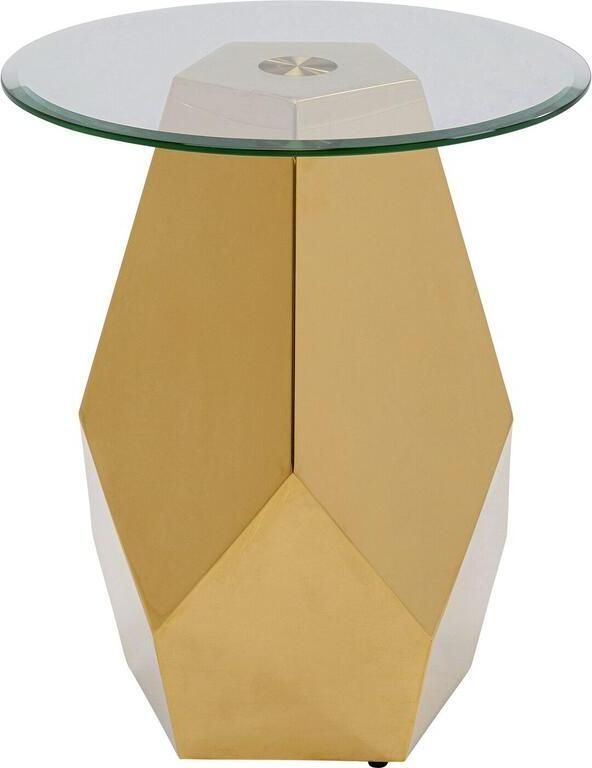 Kare Design Ricchezza Bijzettafel goud Ø45cm