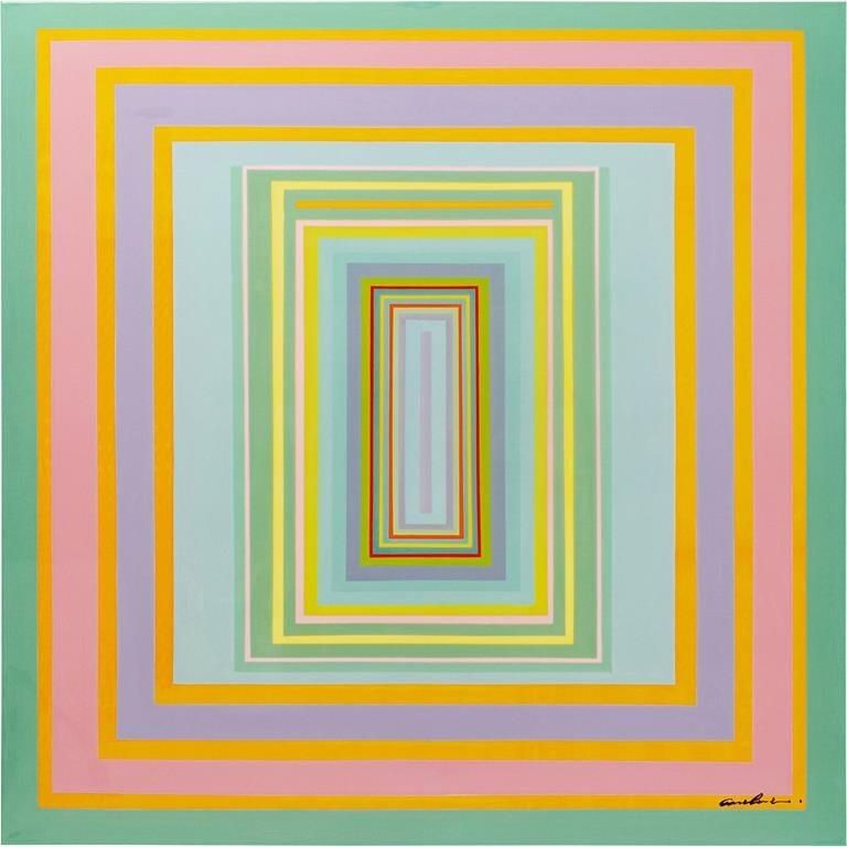 Kare Design Schilderij Tendency 140x140cm oranje