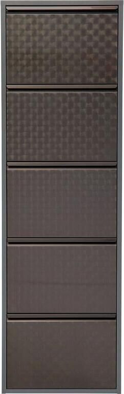 Kare Design Kare Schoenenkast Caruso 5 Silver Geborsteld - Foto 2