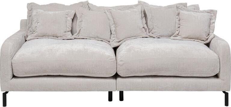 Kare Design Sofa Lullaby 3-Zits fluweel creme