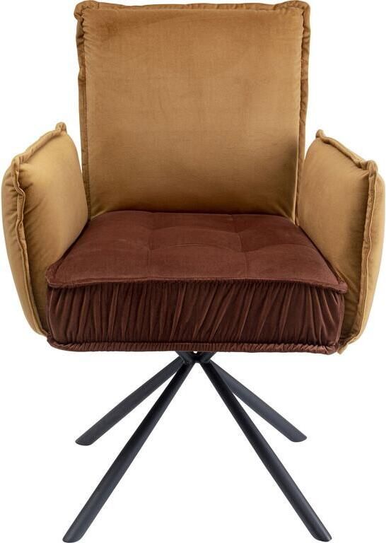 Kare Design Stoel met armleuning Chelsea Bruin - Foto 2