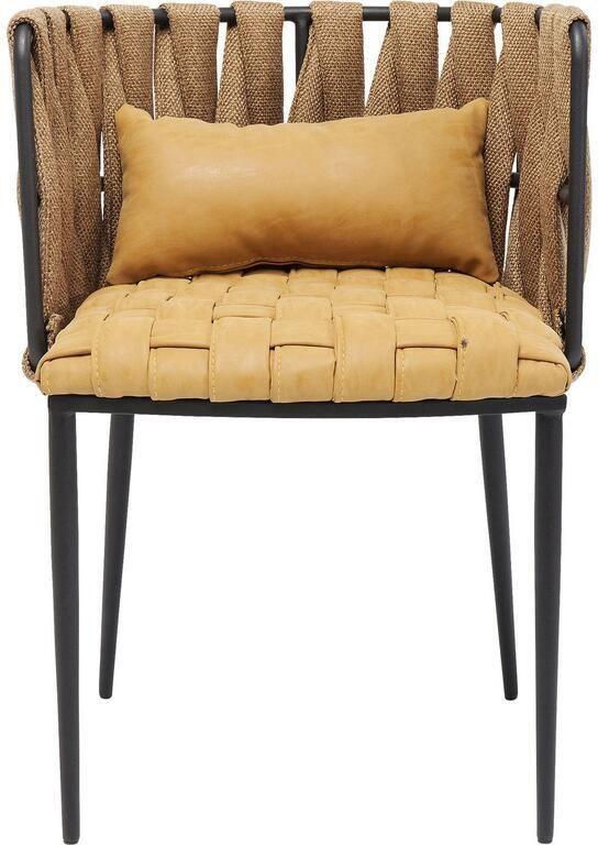 Kare Design Stoel met armleuningen Cheerio geel - Foto 2