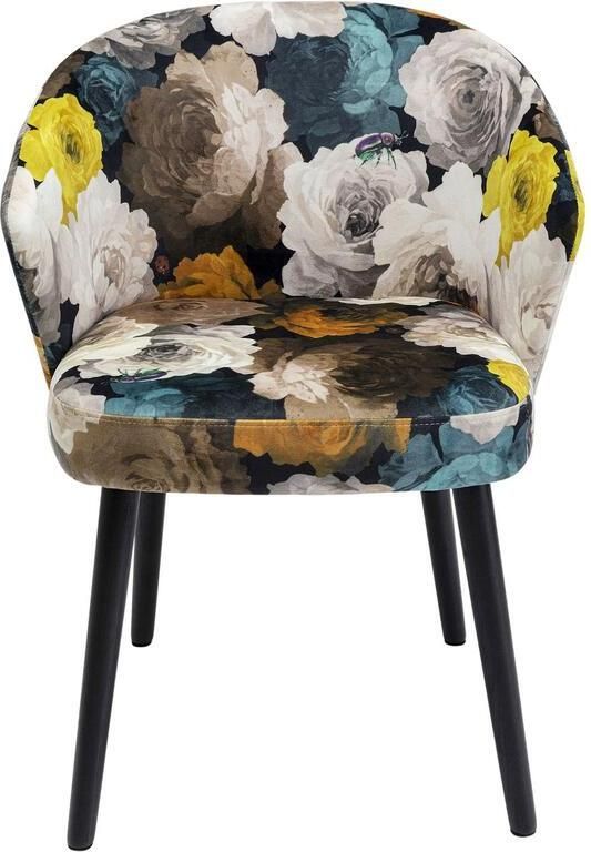 Kare Design Stoel met armleuningen Pioenen geel - Foto 2