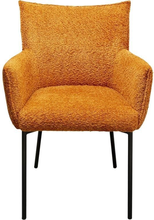 Kare Design Stoel met armleuningen Selma oranje