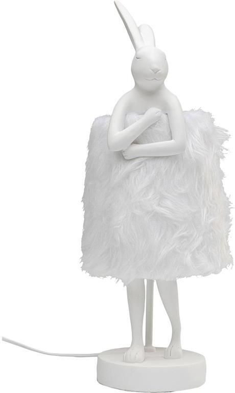 Kare Design Tafellamp Animal konijn Fluff 50cm wit