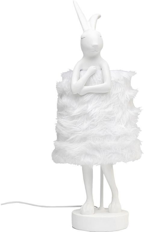 Kare Design Tafellamp Animal konijn Fluff 68cm wit