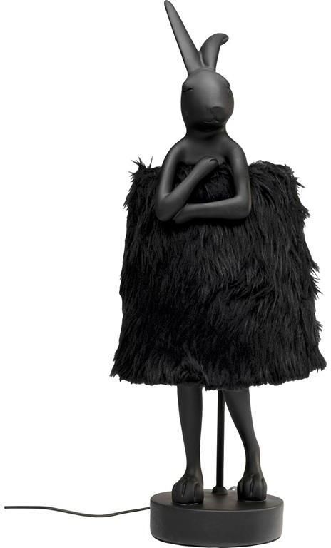 Kare Design Tafellamp Animal konijn Fluff 68cm zwart