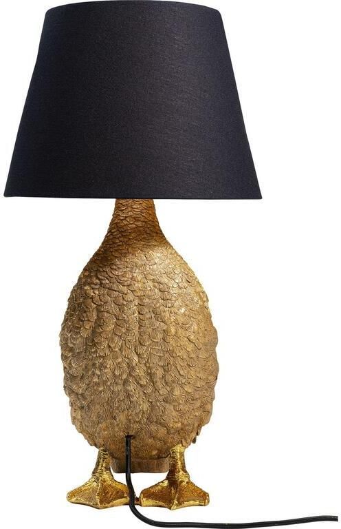 Kare Design Tafellamp eend goud en zwart