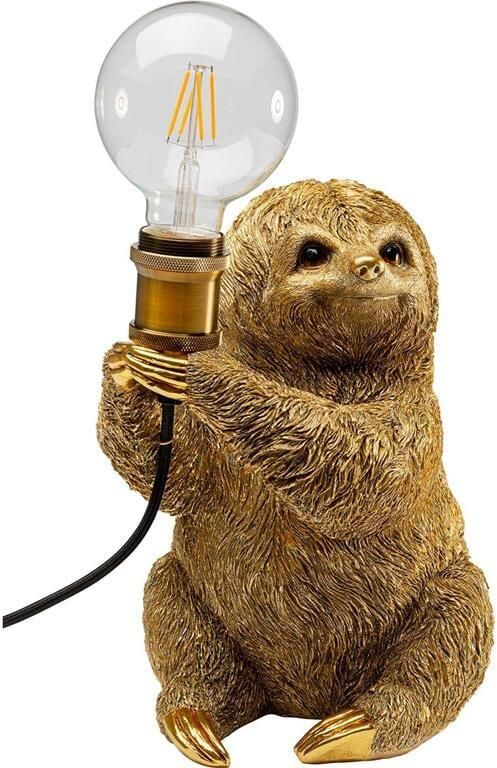 Kare Design Tafellamp luiaard goud