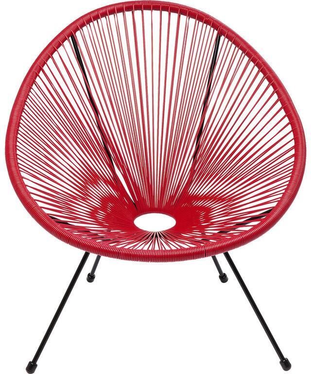 Kare Design Tuinfauteuil Acapulco rood
