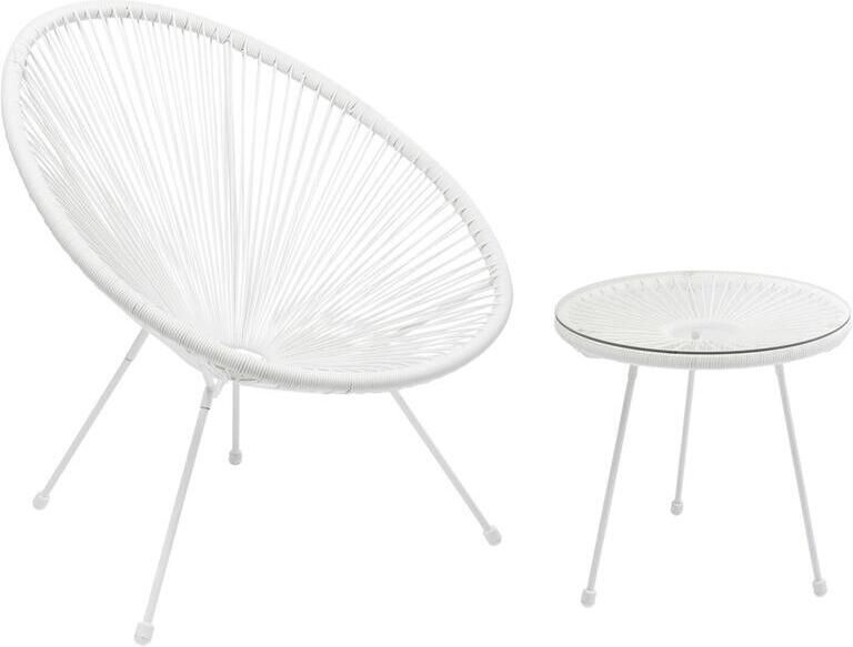 Kare Design Tuinmeubelair Acapulco Mono wit