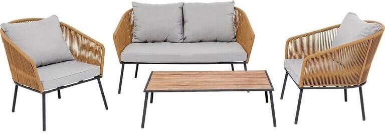 Kare Design Tuinmeubilair Elba bruin 4-Zits