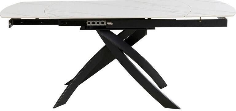 Kare Design Uitschuifbare eettafel Twist 180x90cm wit