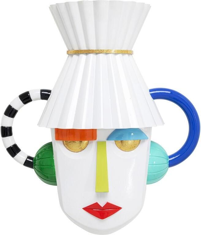 Kare Design Wanddecoratie Mesquerade wit