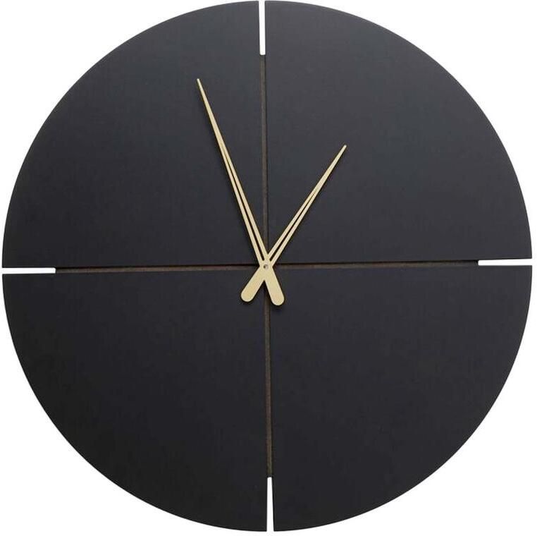Kare Design Wandklok Andrea Zwart Ø60cm