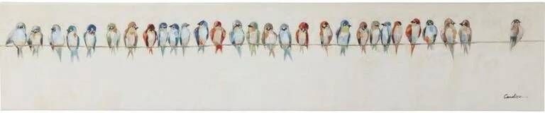 Kare Design Kare Schilderij Touched Birds Meeting 30x150 cm