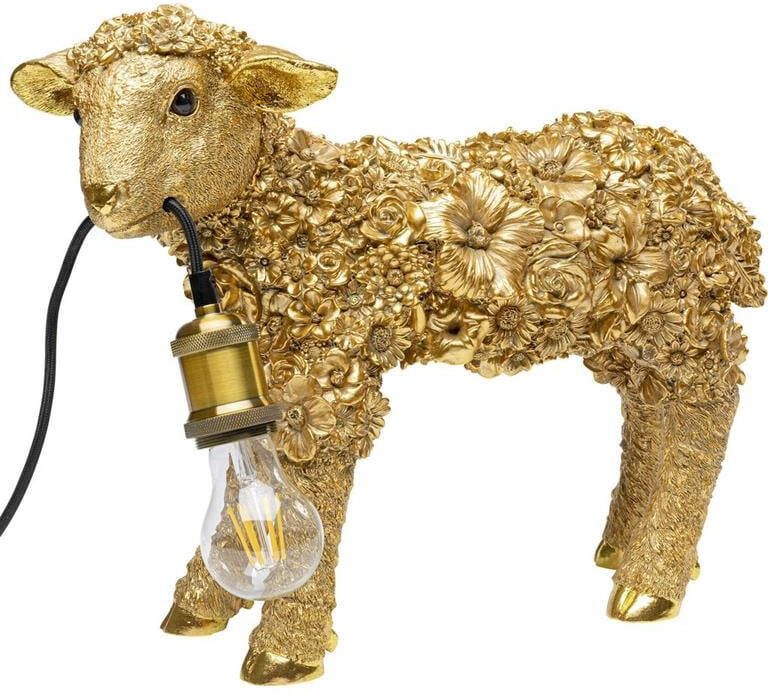 Kare Design Kare Tafellamp Animal Flower Sheep Gold