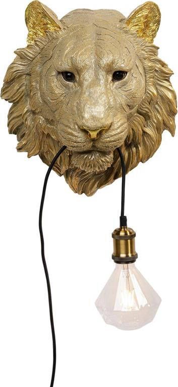 Kare Design Wandlamp Tiger Head