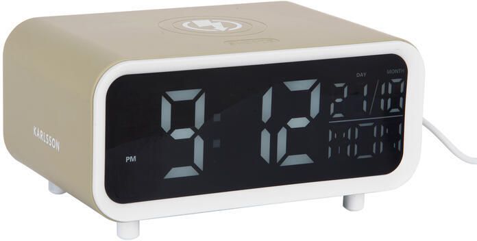 Karlsson Alarm Clock Chunky LED w. Phone Charger