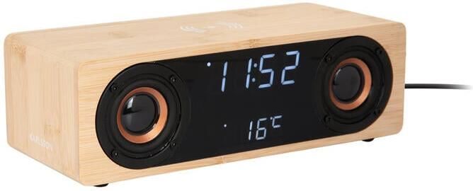 Karlsson Alarm Clock Classic BT Speaker Radio w. Phone Charger
