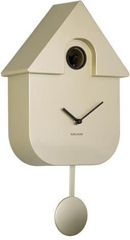 Karlsson Wall Clock Modern Cuckoo Metallic