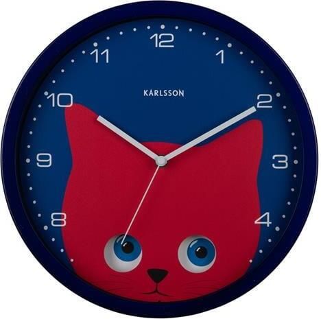 Karlsson Wall Clock Peekaboo Cat