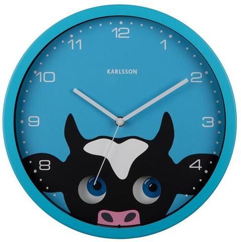 Karlsson Wall Clock Peekaboo Cow