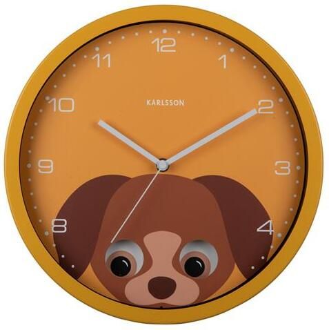 Karlsson Wall Clock Peekaboo Dog