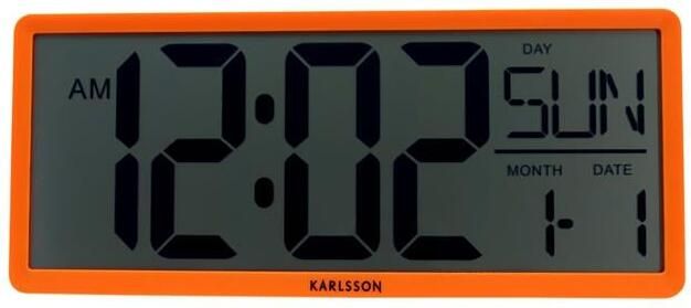 Karlsson Wall|Table Clock Retro LCD