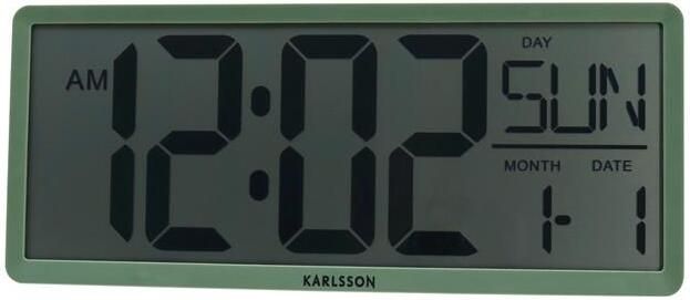 Karlsson Wall|Table Clock Retro LCD