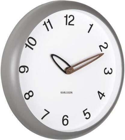 Karlsson Wandklok Bella Donkergrijs 4.2x30x30cm