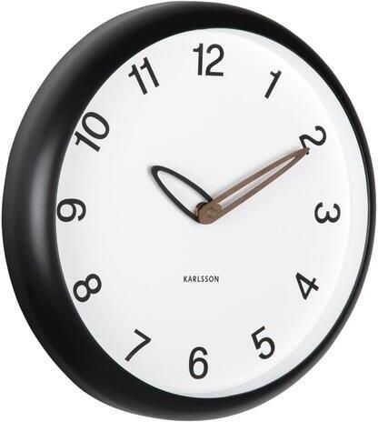 Karlsson Wandklok Bella Mat zwart 4.2x30x30cm