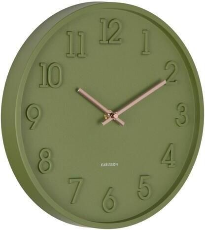 Karlsson Wandklok Calma Legergroen 3.8x30x30cm