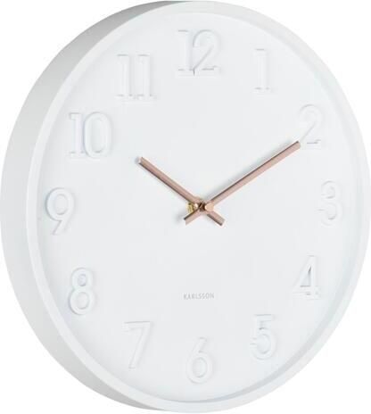 Karlsson Wandklok Calma Mat wit 3.8x30x30cm