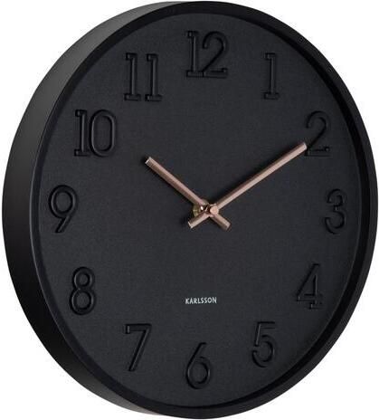 Karlsson Wandklok Calma Zwart 3.8x30x30cm