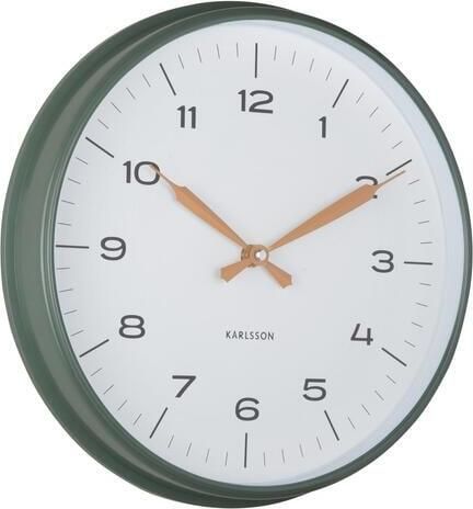 Karlsson Wandklok Modern Factory Jungle groen Ø30cm