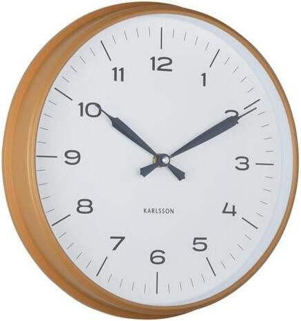Karlsson Wandklok Modern Factory Okergeel Ø30cm