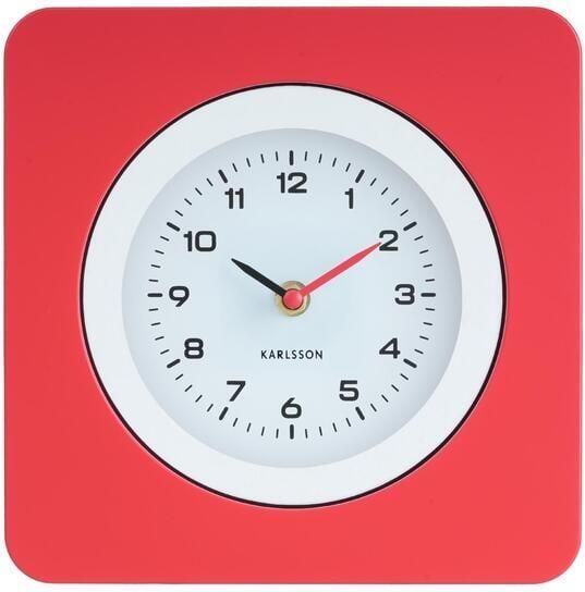 Karlsson Wandklok New Vintage Helderrood 4.4x22x22cm
