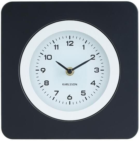 Karlsson Wandklok New Vintage Mat zwart 4.4x22x22cm