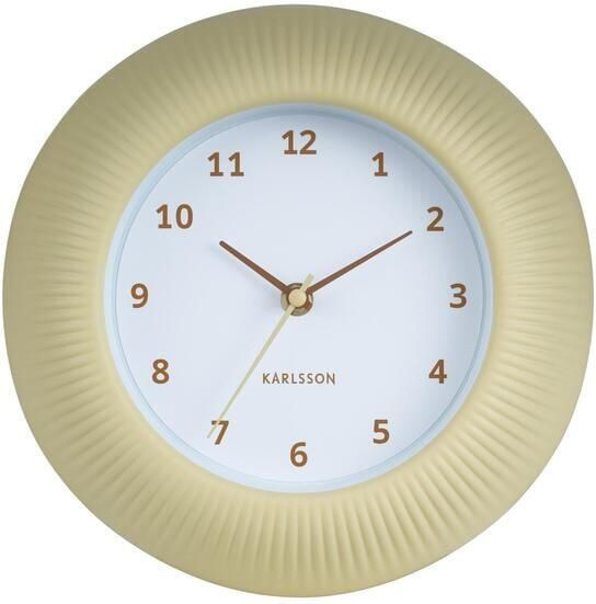 Karlsson Wandklok Tender Rib Zachtgeel Ø25cm